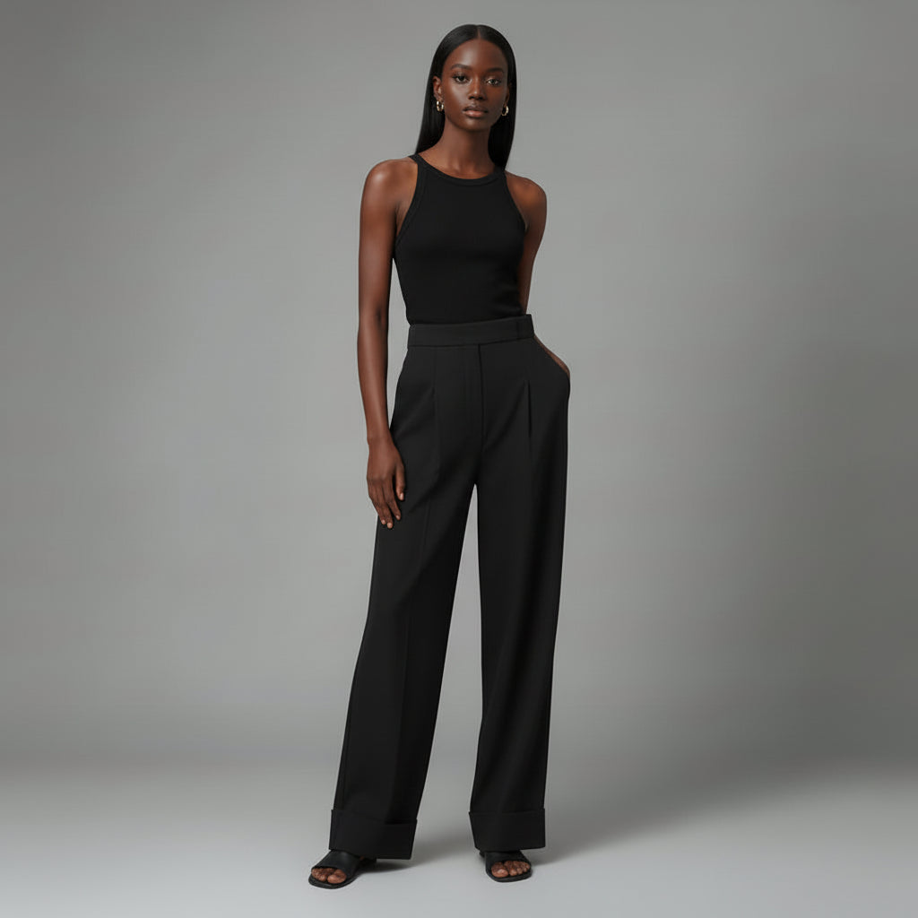 Black Mopping Work Pant