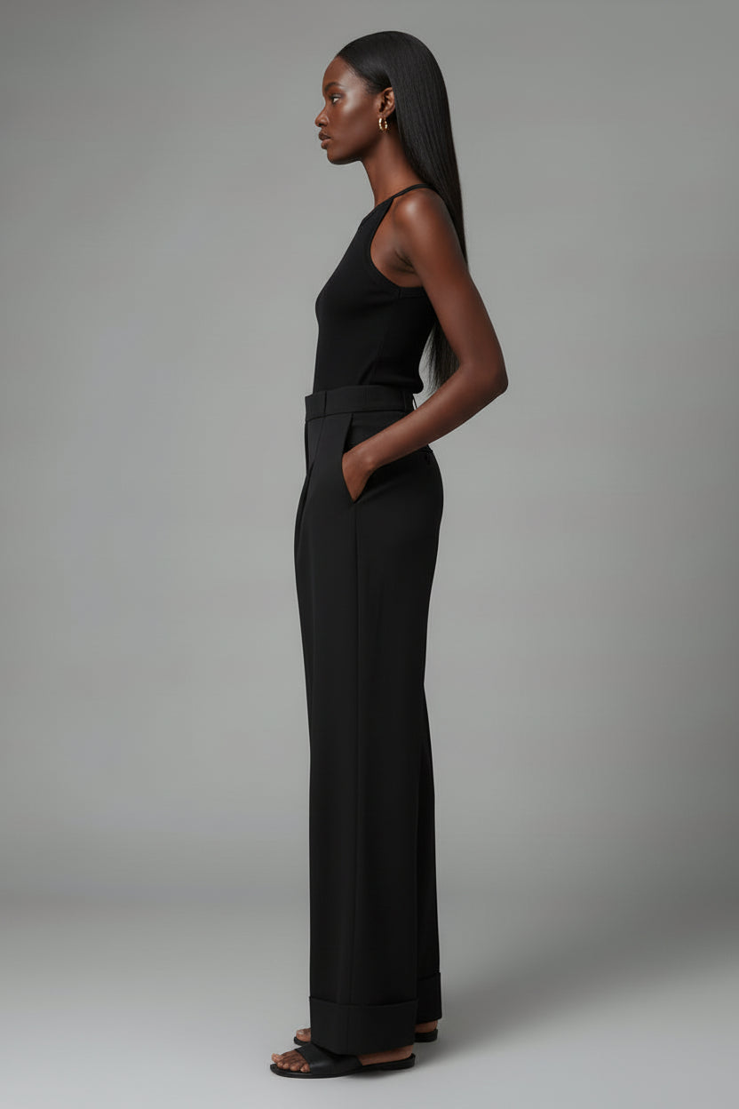 Black Mopping Work Pant