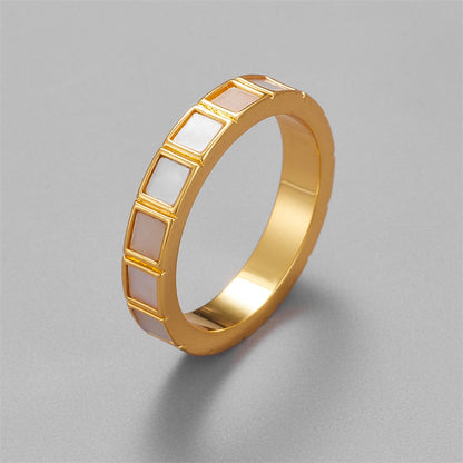 Multi Small Square Polished Ring