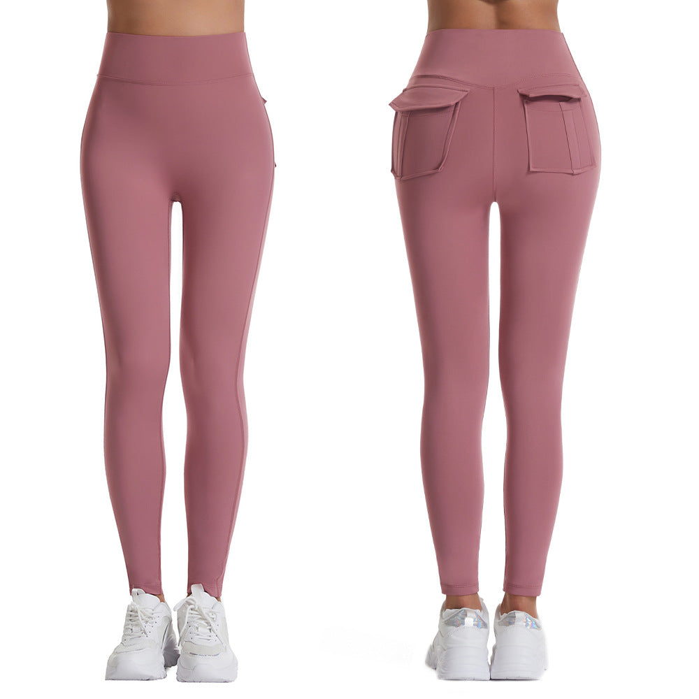 High Waist Double Pockets Active Pants