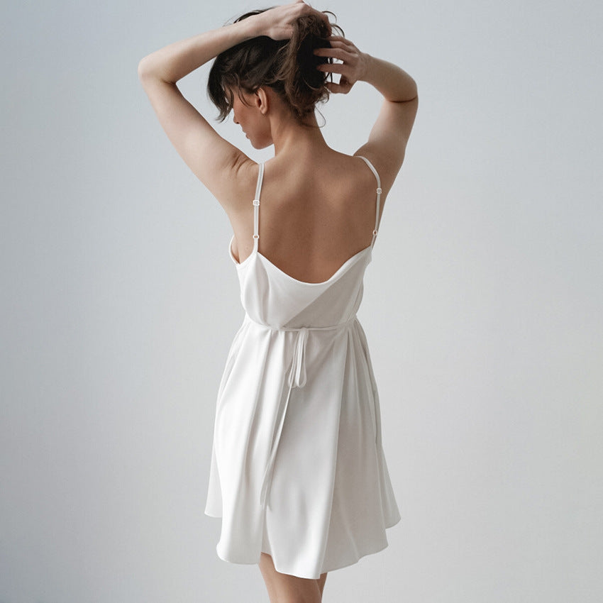 Satin Like Slip Style Nightdress