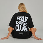 Loose Printed Self Love Club T Shirt