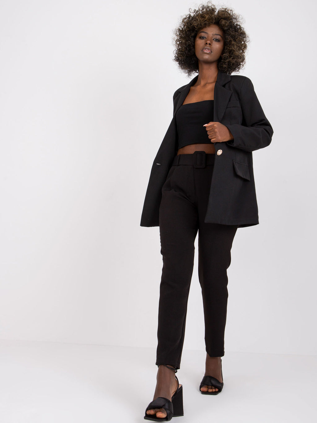 Casual Black Business Blazer