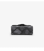 Gradient Rhombus Embossed Chain Messenger Bag