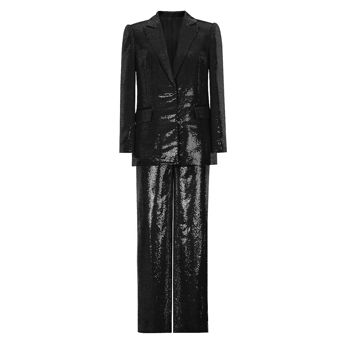 Metallic Elegant Work Pant Suit