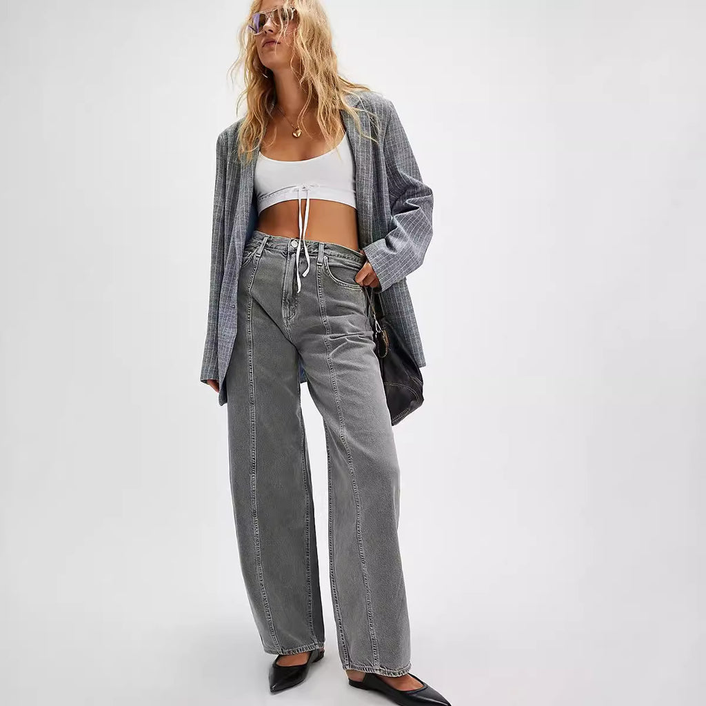 Loose Straight Jeans Pants