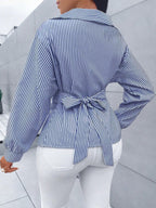 All Match Striped Long Sleeve Shirt