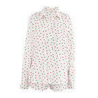Love Jacquard Shirt & Shorts Pajamas Set