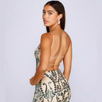Sequined Paisley Party Dress