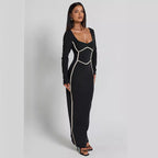 Knitted Backless Pencil Dress