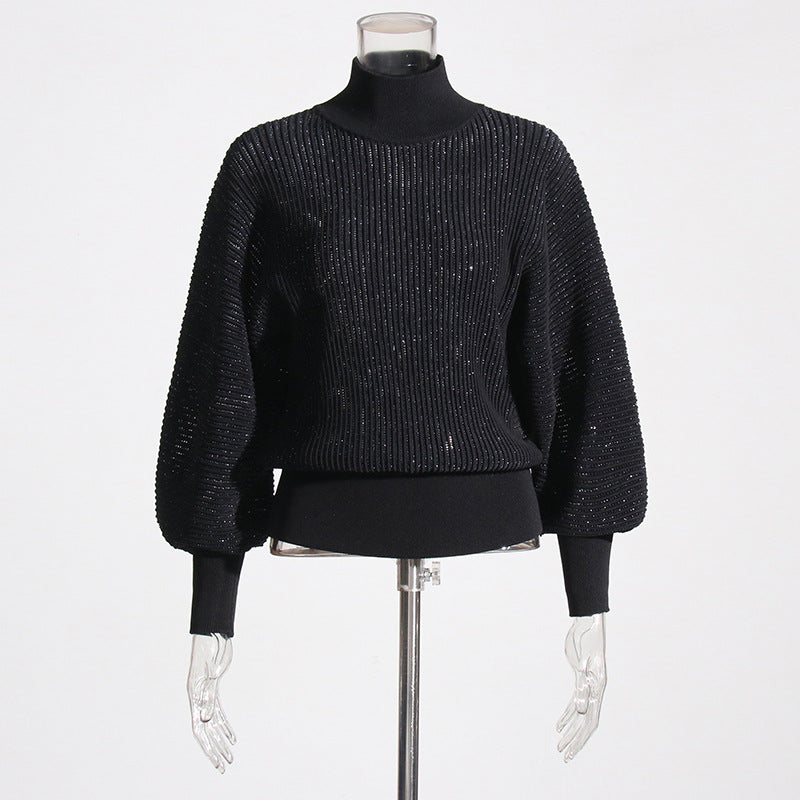 Diamond Lantern Sleeve Sweater