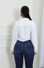 Cropped Button Shirt