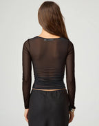 Long Sleeved Sheer Top