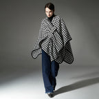 New Hasp Gold Silk Houndstooth Shawl