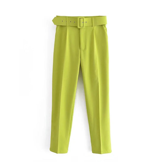 Vibrant Pleated Pants