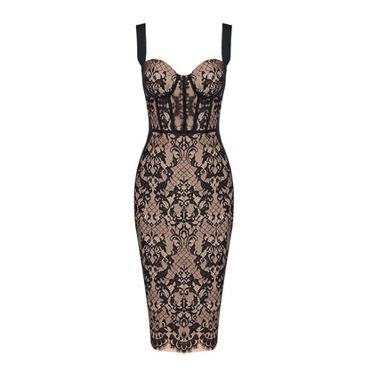 Retro Lace Cocktail Dress