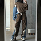 Côte Contrast Stripe Sweat Set