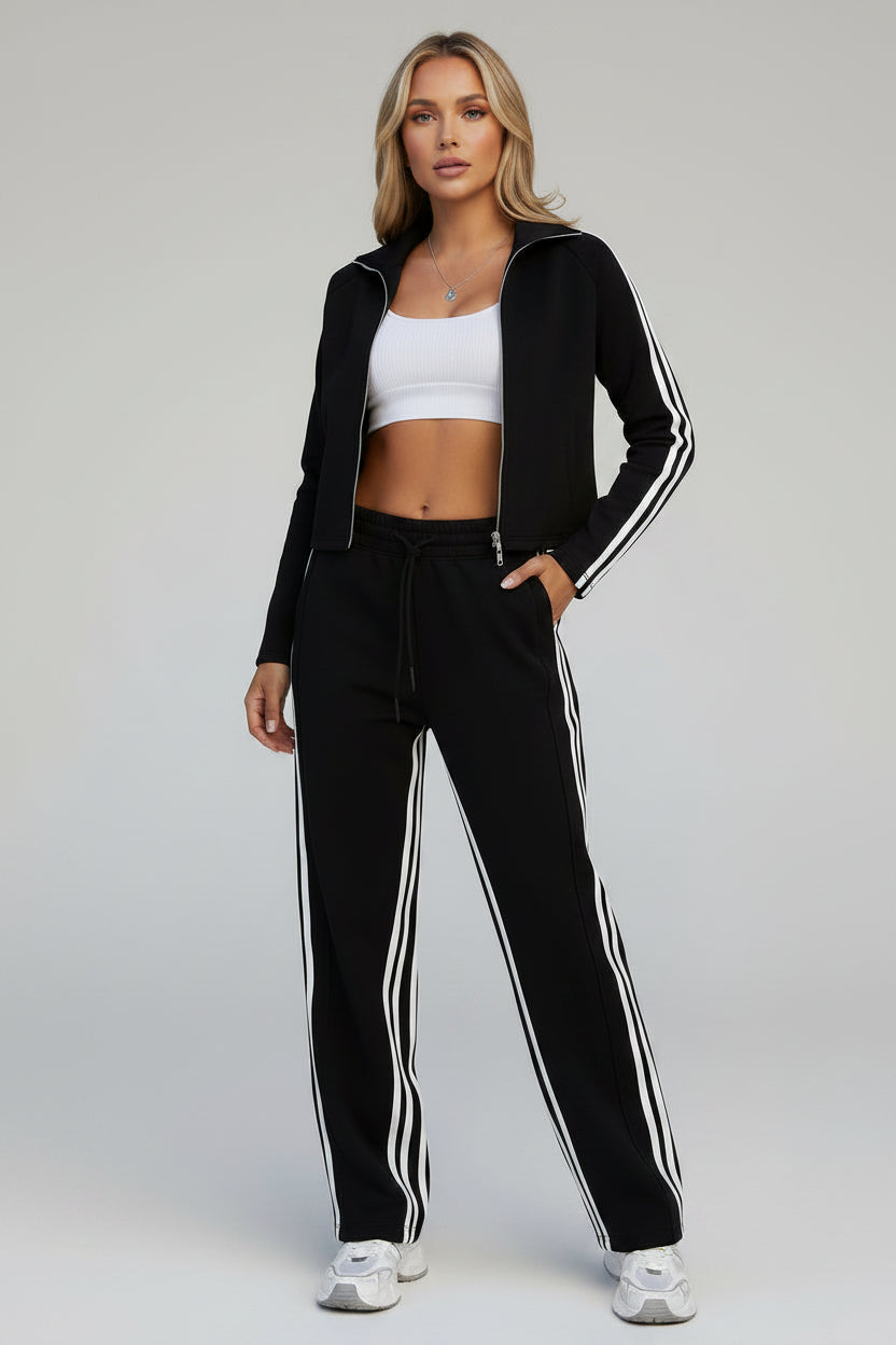 Casual Long Sleeve Sports Two Piece Sweat Set