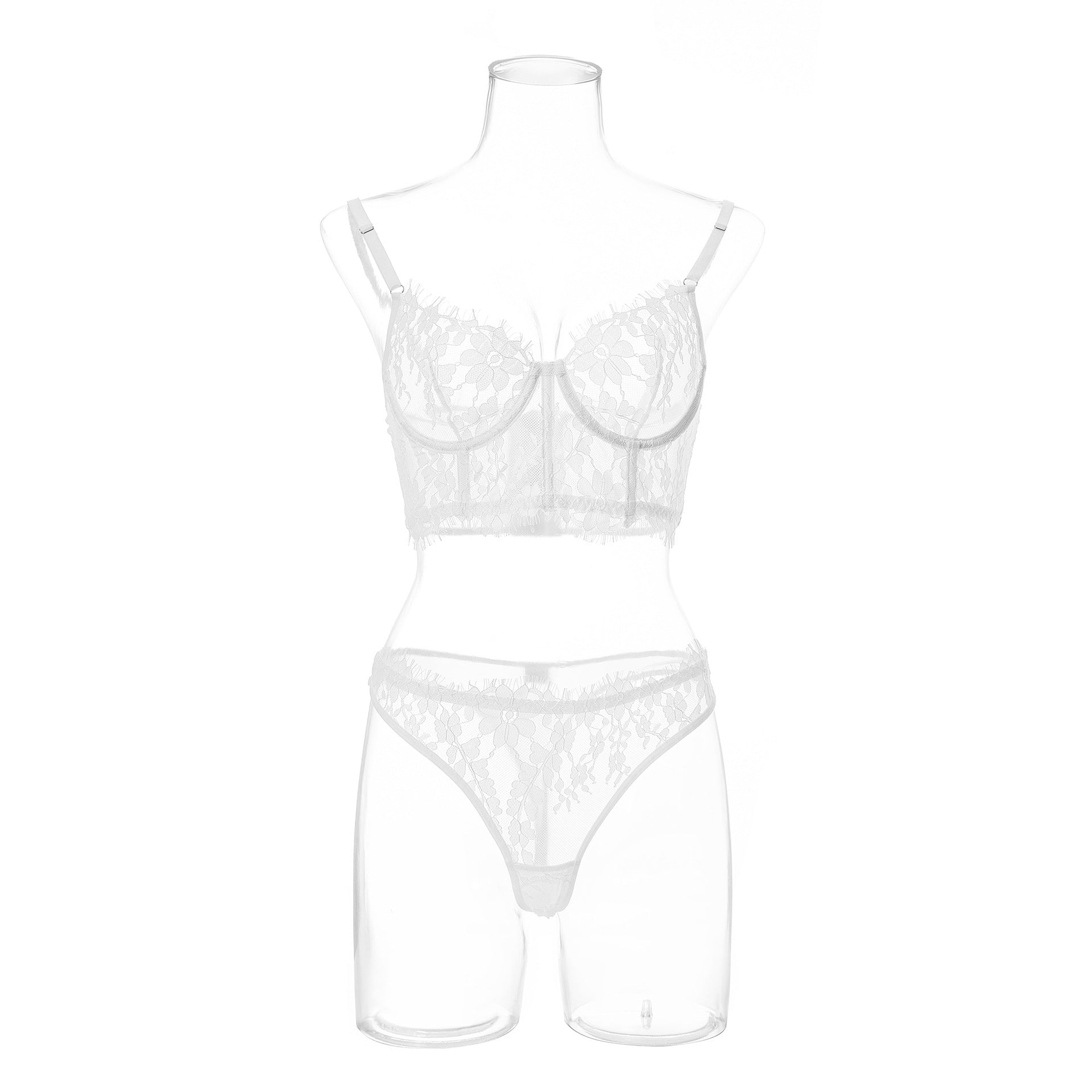 Floral Lace Lingerie Bra Set