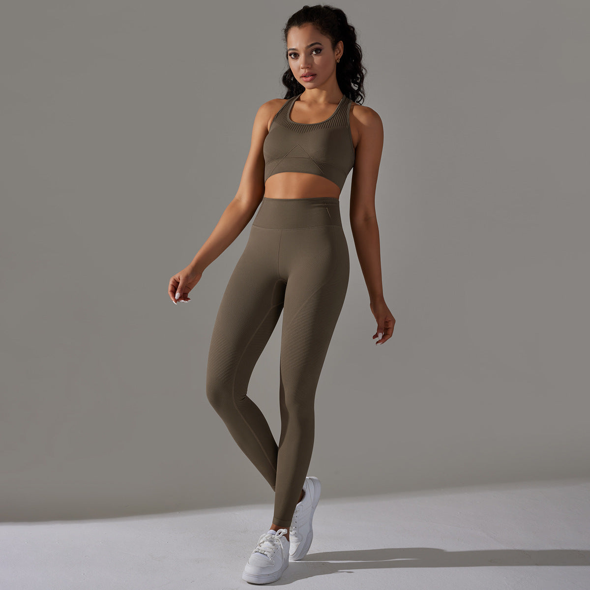 Seamless Breathable Active Pants Set