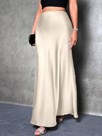 Satin A line Skirt