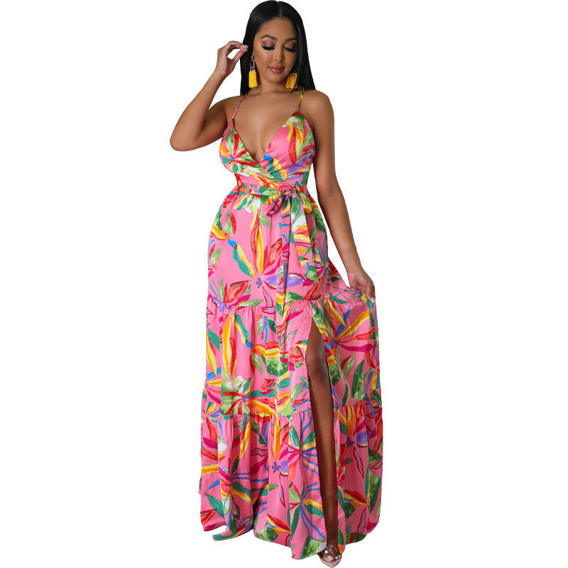 French Printed Dress