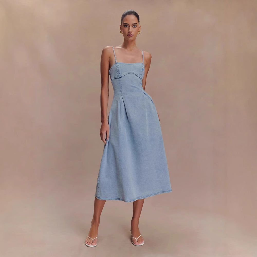 Denim Cami Sling Dress