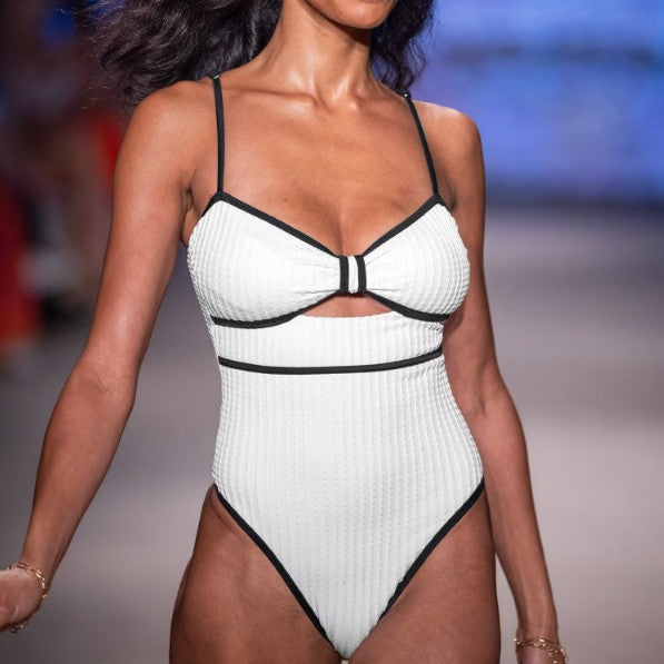 Vacation One Piece Swimsuit & Cover Skirt Set