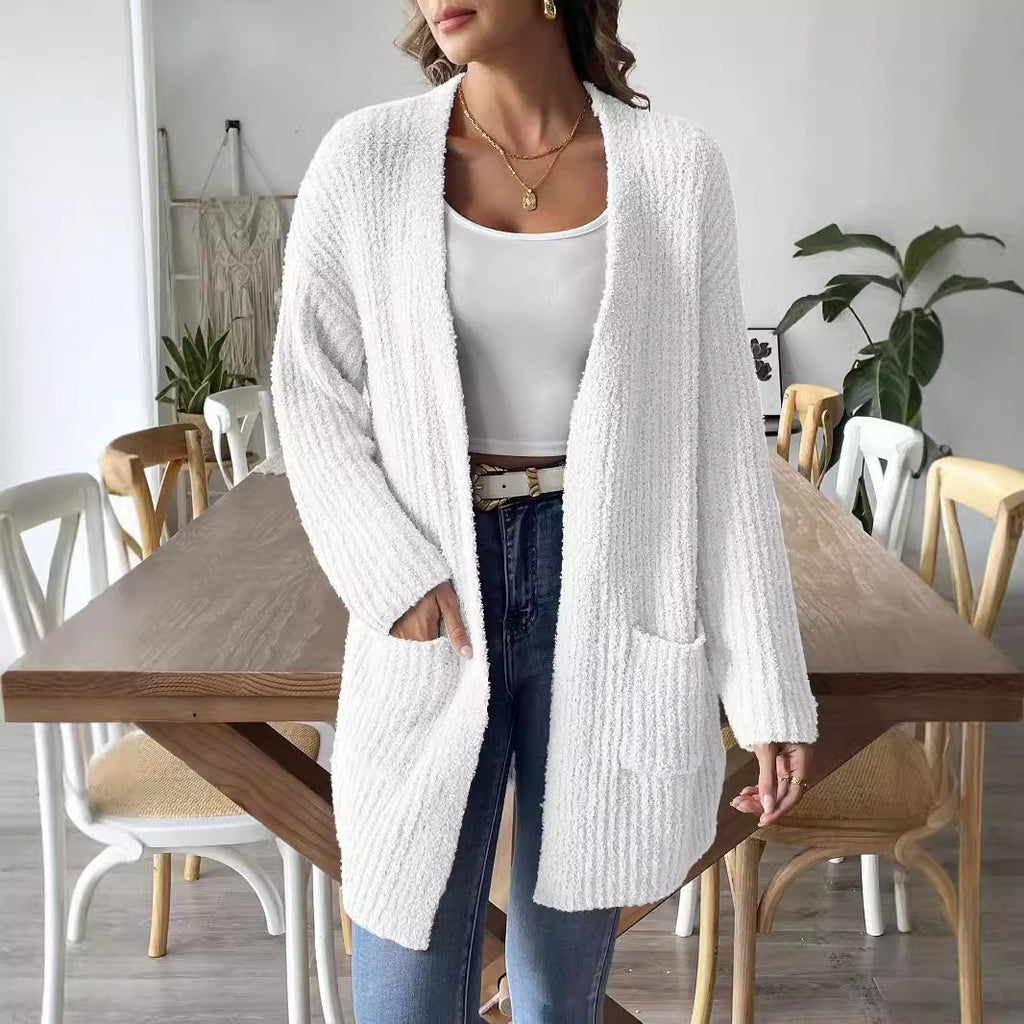 Double Pocket Casual Sweater Coat
