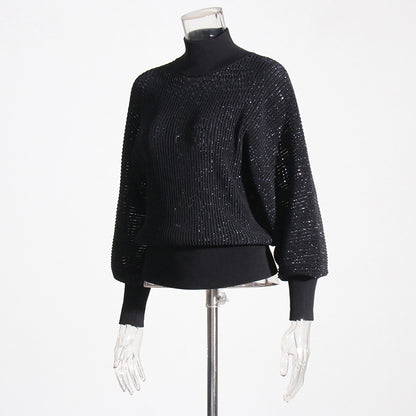 Diamond Lantern Sleeve Sweater