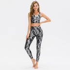 New Snake Print Yoga Top