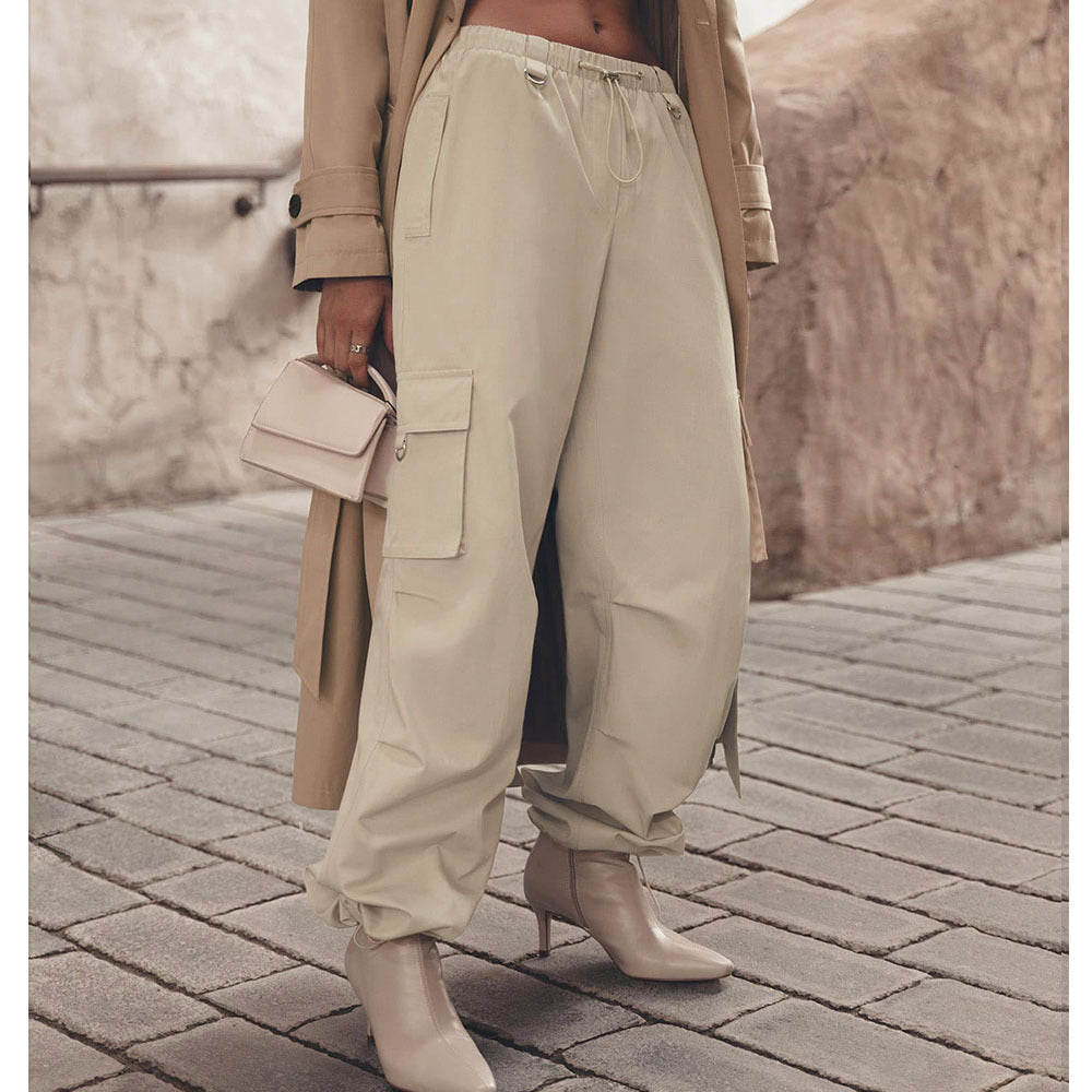 Casual Wide Leg Cargo Pants