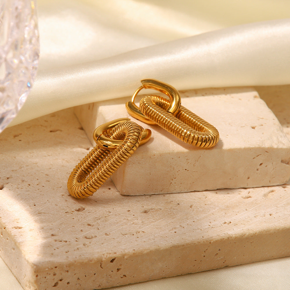 18K Gold Plated Stylish Earrings