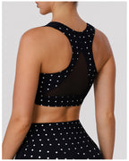 Polka Dot H-Back Sports Bra & Legging Set