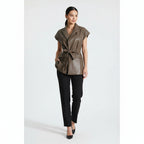 Retro Faux Leather Vest