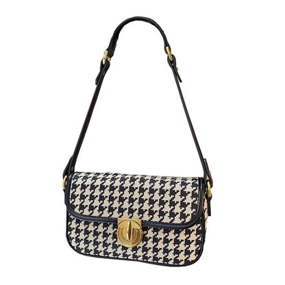 Women's Houndstooth Shoulder Bag