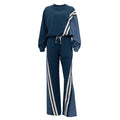 Côte Contrast Stripe Sweat Set