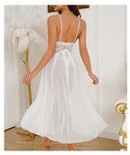 Lace  Backless Pearl Cami Nightdress