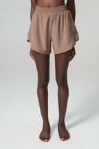 Loose Faux Two-Piece Sports Shorts | Hidden Pocket Yoga Shorts