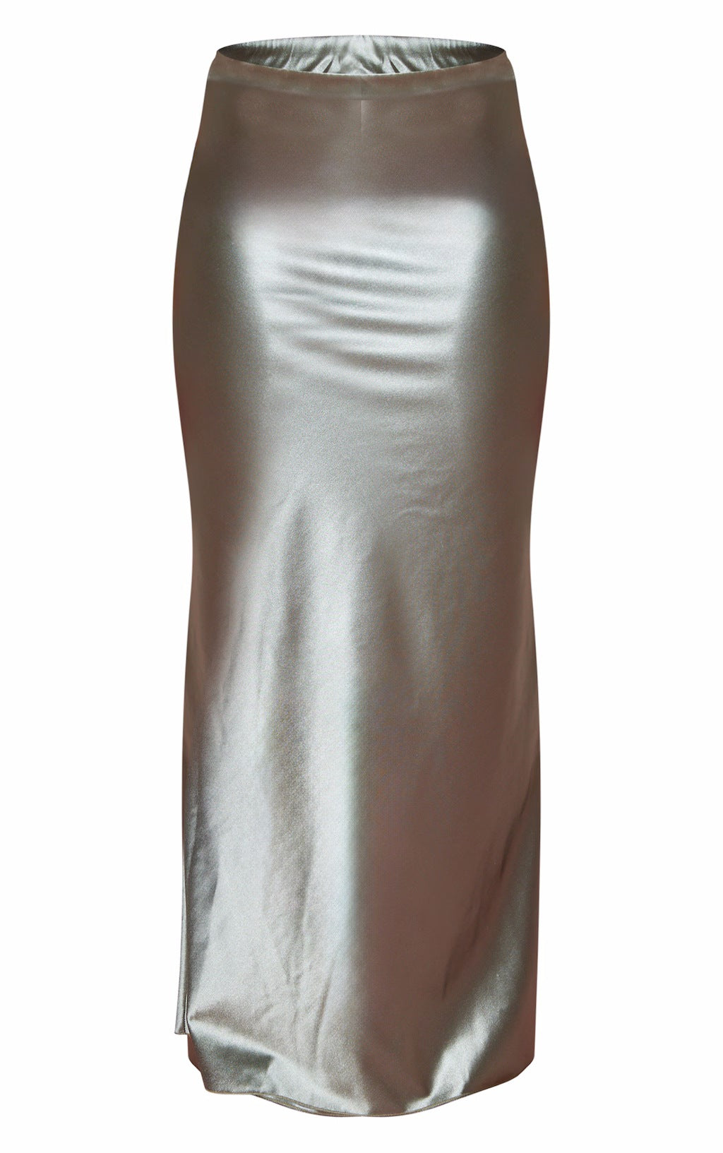 Elegant High Waist Satin Skirt Satin High Quality Chic Light Drape Skirt