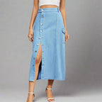 Denim Cargo Skirt