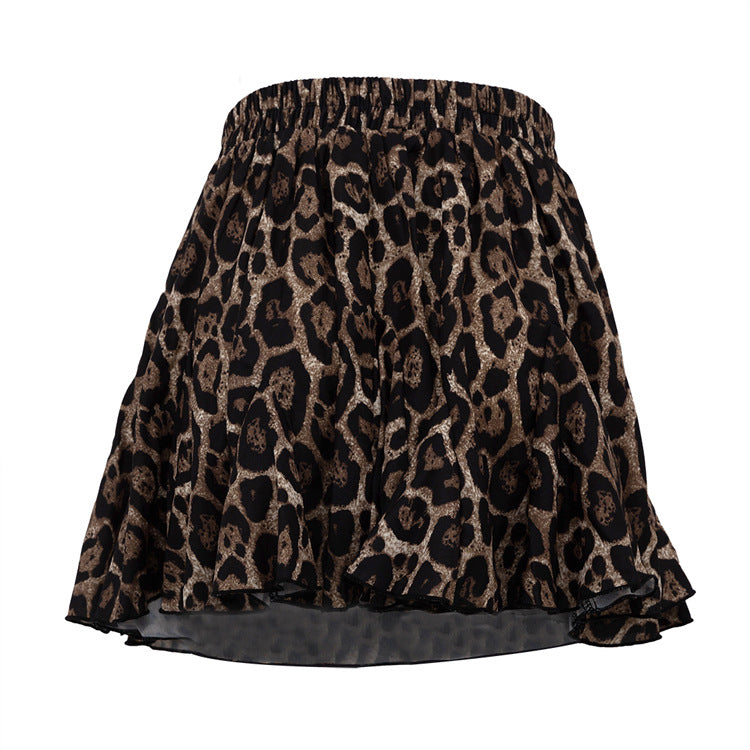 Leopard Print Slimming Skirt