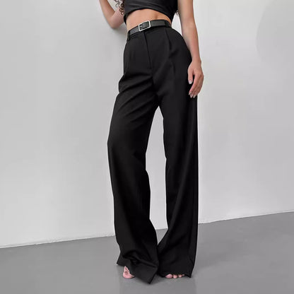 Loose Straight Office Trousers