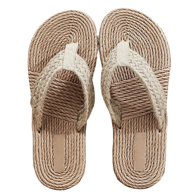 Straw Hemp Bottom Beach Sandals