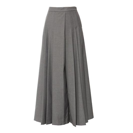 Faux Culottes Pleated Pants