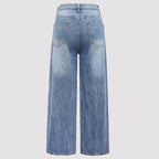 Heavy Metal Rivet White Pearl Denim Jeans