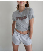 Short Sleeved Split Tie Sports Top
