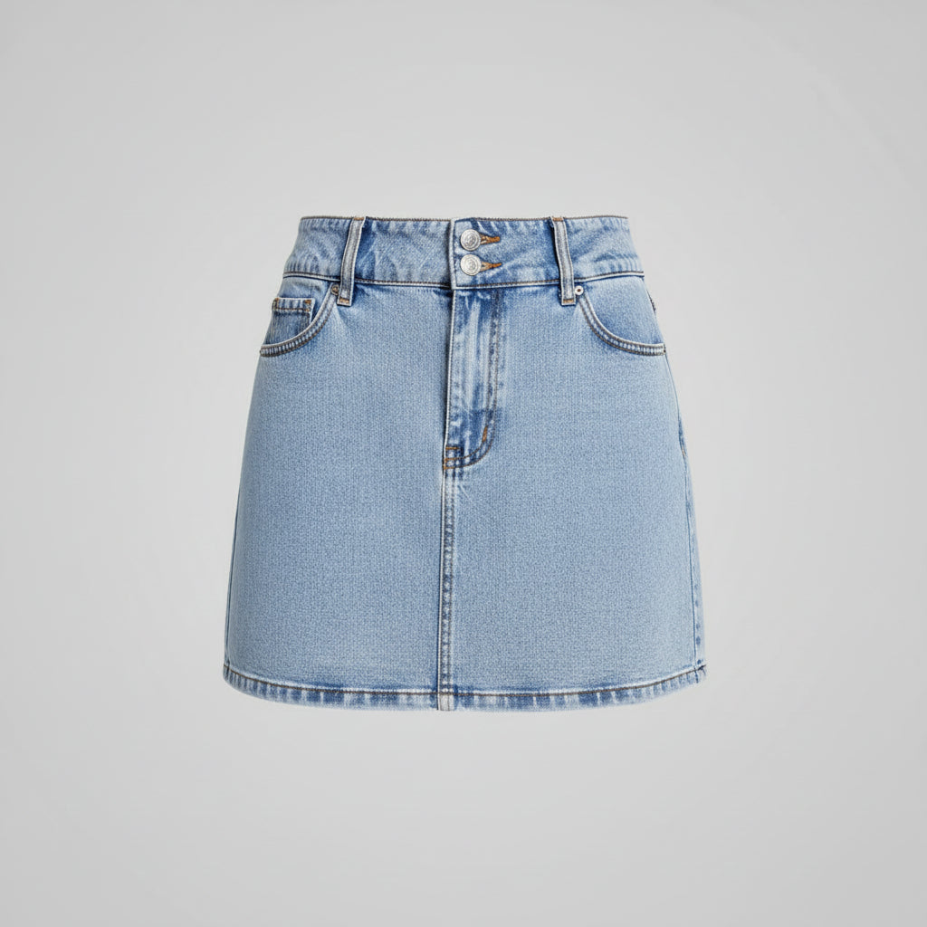 Sheath Denim Skirt