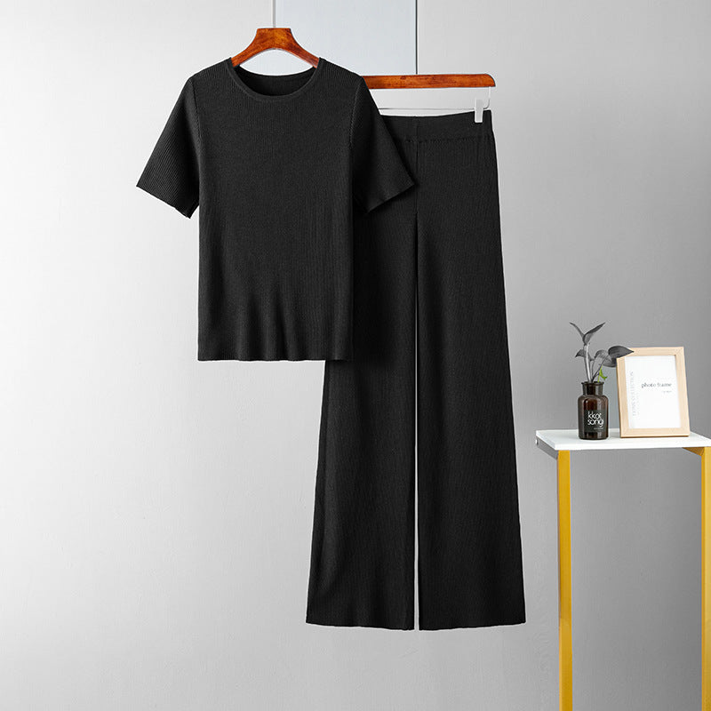 Knitted Slimming Two Piece Suit