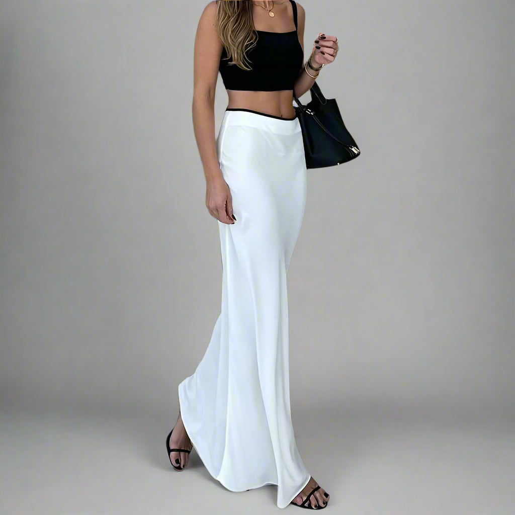 Satin Fishtail Skirt